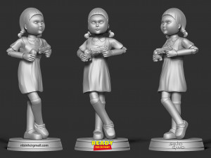 squid game doll Modello di stampa 3D