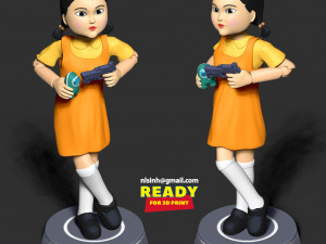 squid game doll Modello di stampa 3D