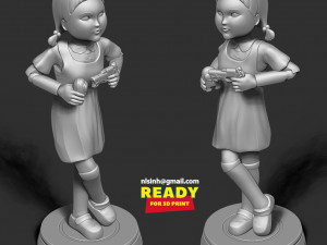 squid game doll Modello di stampa 3D