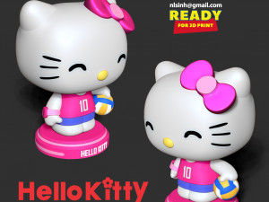 hello kitty play volleyball Model do druku 3D