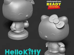 hello kitty play volleyball 3D Print Model