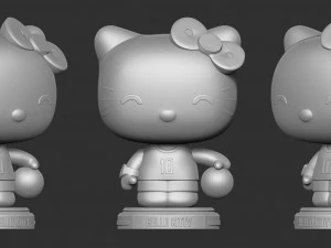 hello kitty play volleyball 3D Print Model