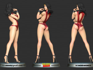 wonder woman fanart 3D-printmodel