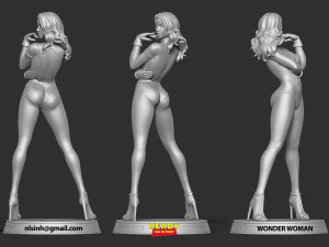 wonder woman fanart 3D-printmodel