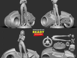 Racer android 18 3D Print Model