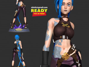 Jinx - arcane 3D Print Model