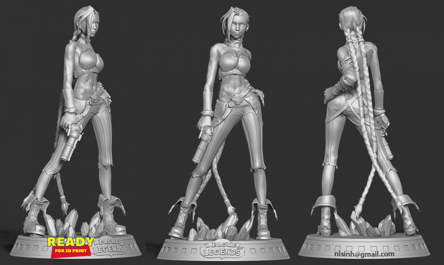 Download Jinx - arcane 3D Model.