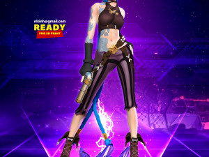 Jinx - arcane Model Cetak 3D