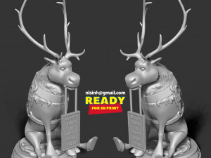 Merry christmas with sven Model do druku 3D