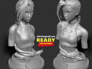 Jinx bust - arcane fanart 3D Print Model