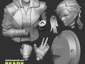 Vi bust - arcane fanart 3D Print Model