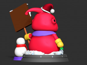 buu snowman - dragon ball fanart 3Dプリントモデル