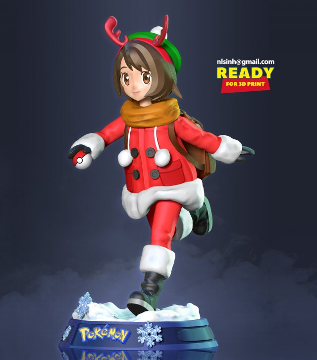 Santa gloria - pokemon fanart Modelo de Impressão 3D .c4d .max .obj .3ds .fbx .stl .blend 