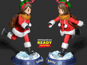 Santa gloria - pokemon fanart Modelo de Impressão 3D