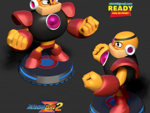 guts man - mega man 3D Print Model