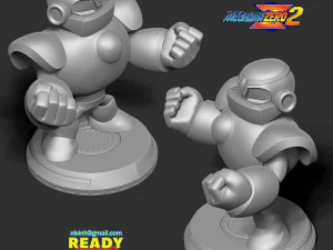 guts man - mega man 3D Print Model