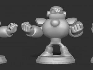 guts man - mega man 3D Print Model
