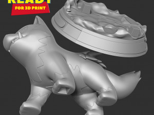 Poochyena - Pokemon Fanart 3D Print Model