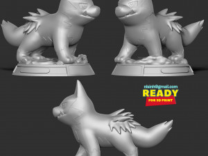 Poochyena - Pokemon Fanart 3D Print Model