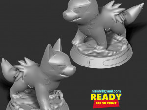 Poochyena - Pokemon Fanart 3D Print Model