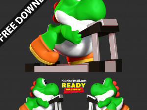fat yoshi 3D Print Model