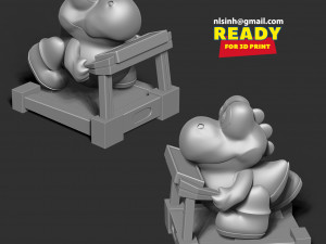 fat yoshi 3D Print Model