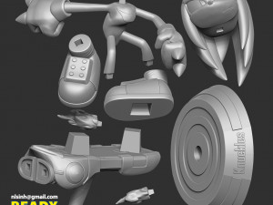 knuckles - sonic the hedgehog 2 fanart 3D प्रिंट मॉडल