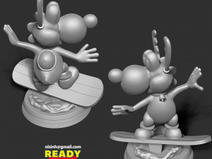 yoshi with christmas Modelo de impresión 3D
