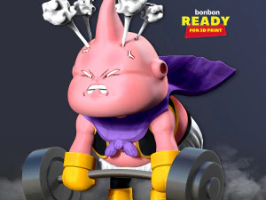 buu com academia Modelo de Impressão 3D