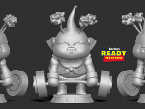 buu with gym Modello di stampa 3D
