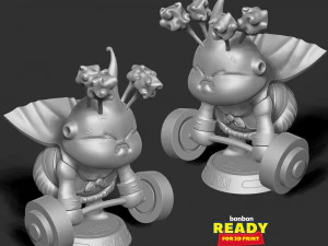 buu with gym 3D Print Model