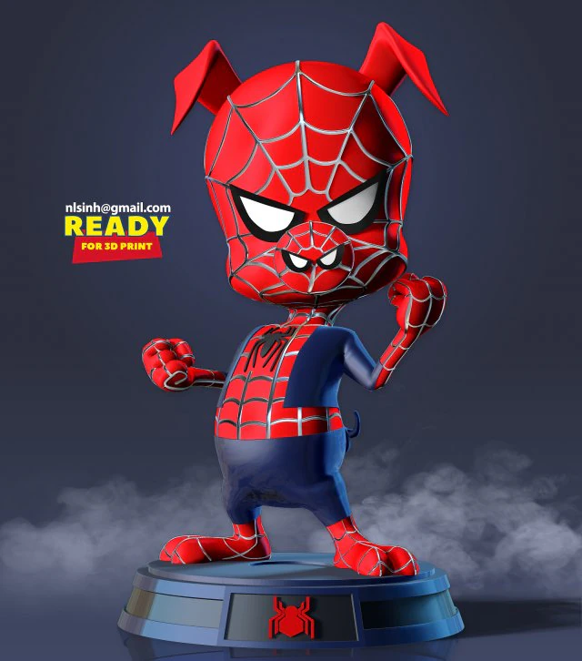 Spiderham 3D Print Model .c4d .max .obj .3ds .fbx .stl .blend