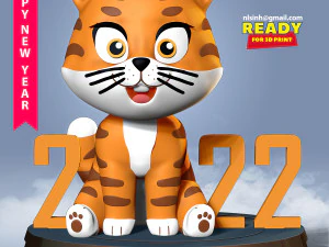 호랑이 2022 3D 프린트 모델