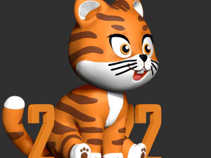 tiger 2022 3D Print Model