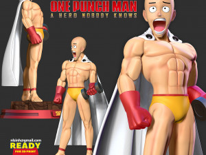 Saitama - one-punch 3D Print Model