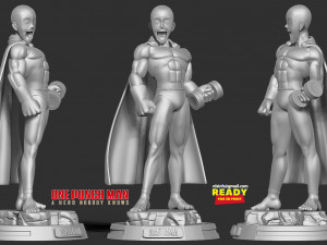 Saitama - one-punch 3D Print Model