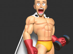 Saitama - one-punch 3D Print Model