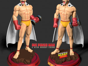 Saitama - one-punch 3D Print Model