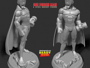 Saitama - one-punch 3D Print Model