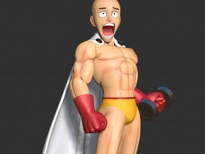 Saitama - one-punch 3D Print Model