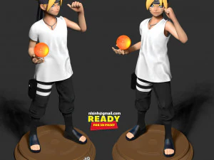 boruto 3D Print Model