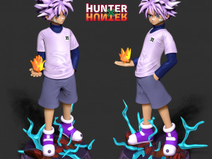 Killua zoldyck - hunter x hunter fanart 3D Baskı Modeli