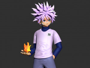 Killua zoldyck - hunter x hunter fanart 3D Baskı Modeli