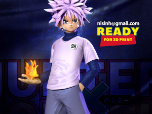 Killua zoldyck - hunter x hunter fanart 3D Baskı Modeli