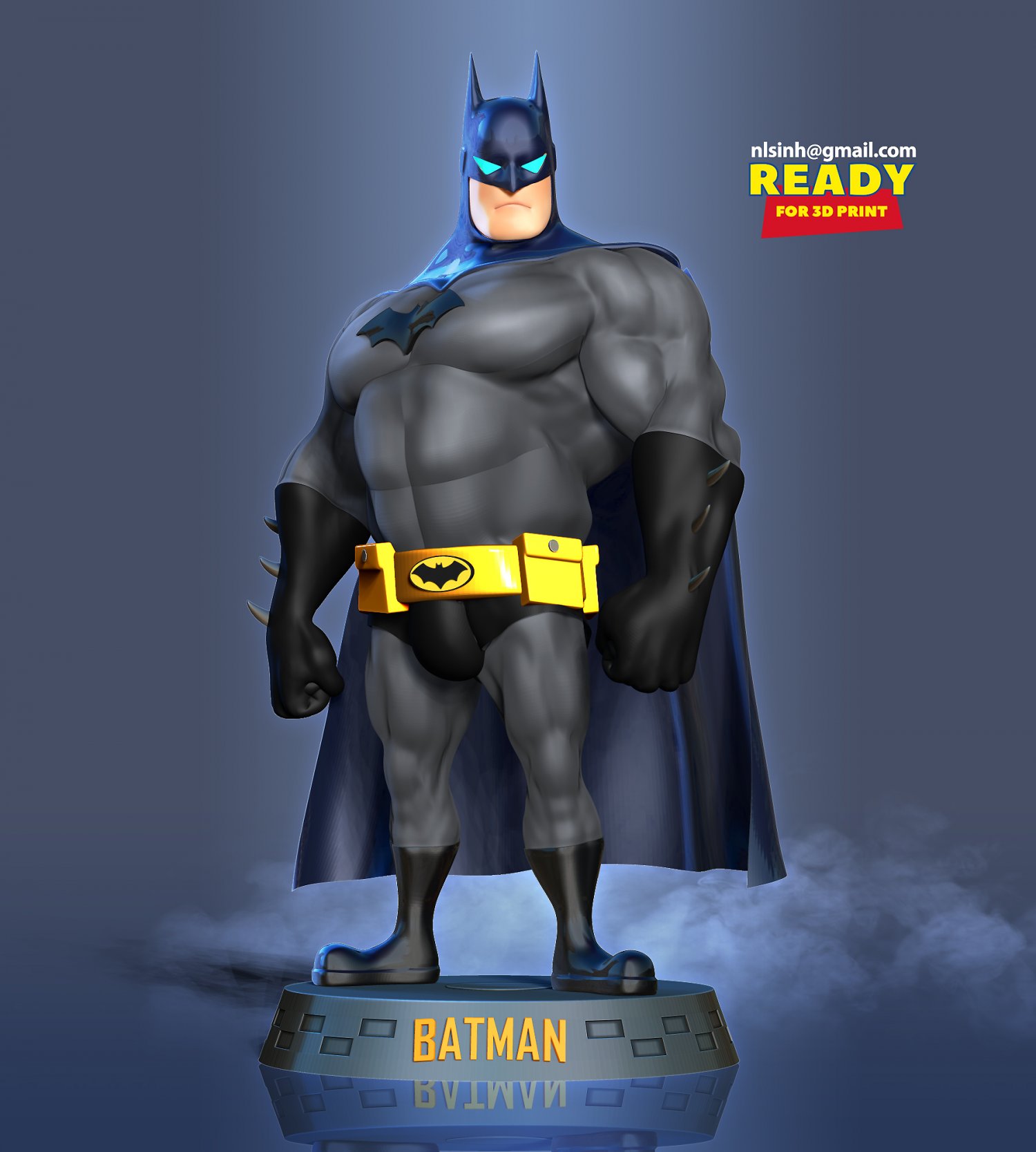 fat batman Modelo de impresión 3D in Hombre 3DExport