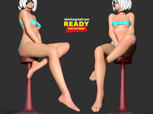 Relax time with Nier Automata 3D Print Model