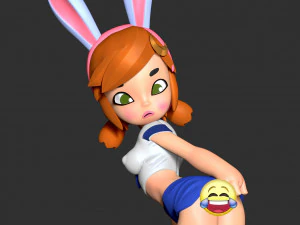 Poke Abby Fanart 3D Print Model