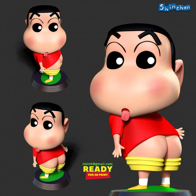 Shin Chan Modèles 3D en vedette .c4d .max .obj .3ds .fbx .stl .blend 