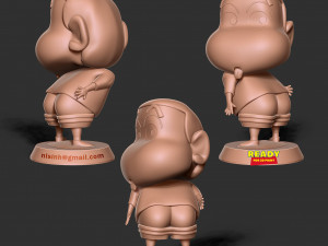 Shin-Chan Modèles 3D en vedette