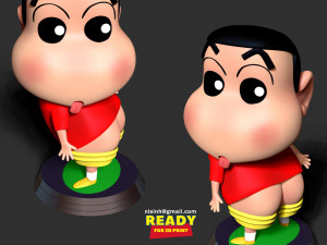 Shin-Chan Modèles 3D en vedette